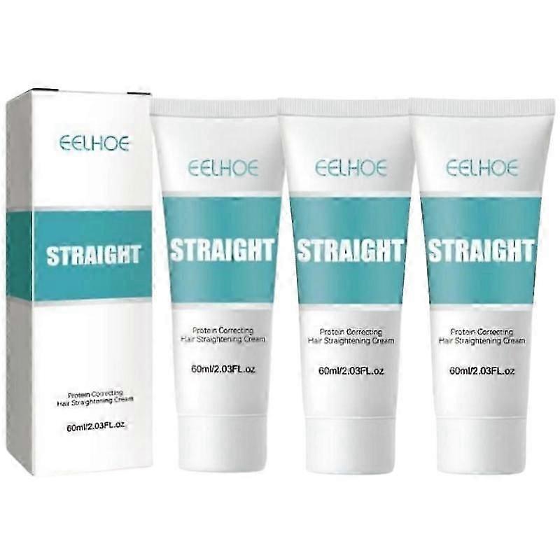 1/2 / 3個プロテイン矯正矯正ヘアクリームストレートヘアクリームスムース60ml