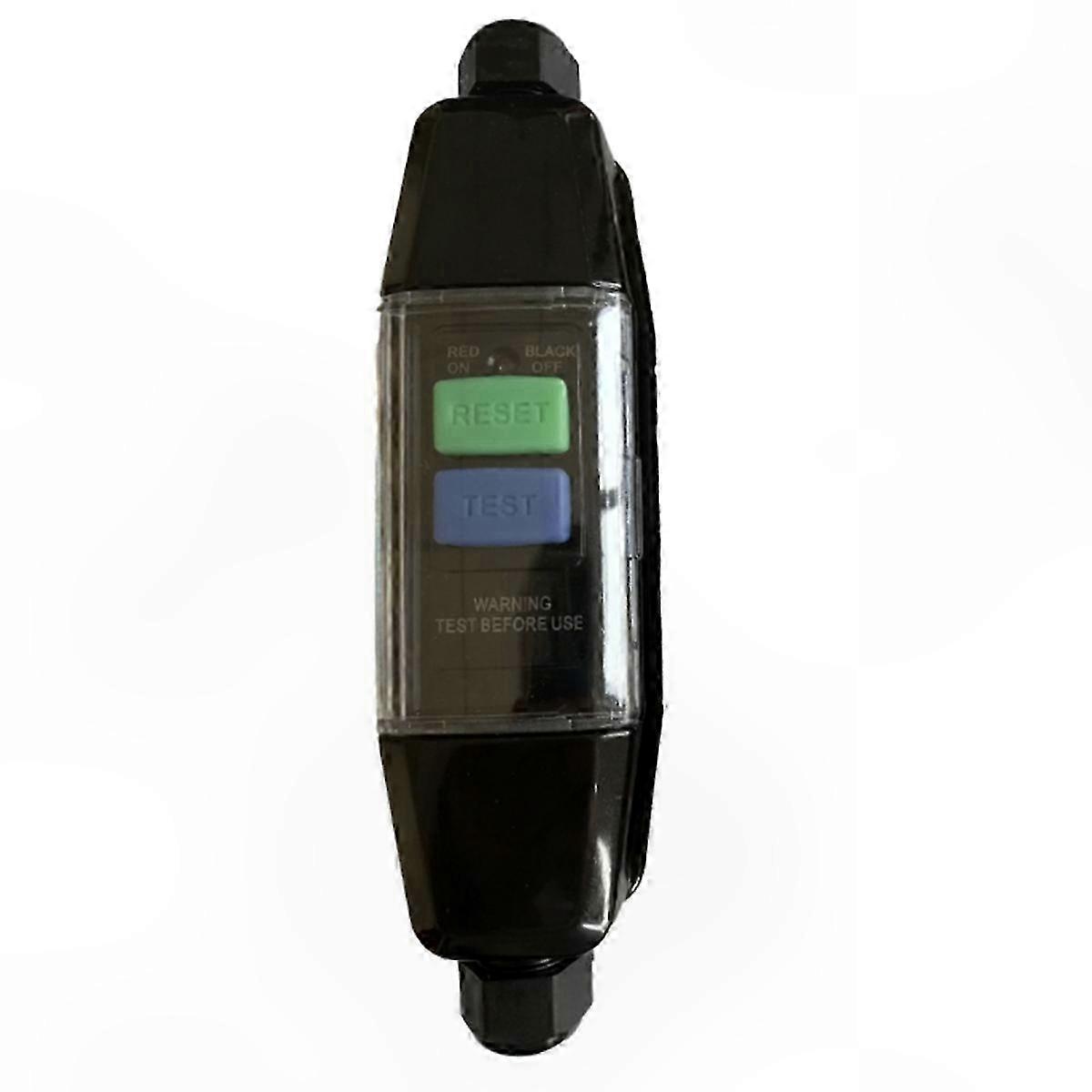 Portable RCD Adapter, 30mA Residual Current Device for Outdoor Safety, Inline Circuit Protection with Manual Reset Function