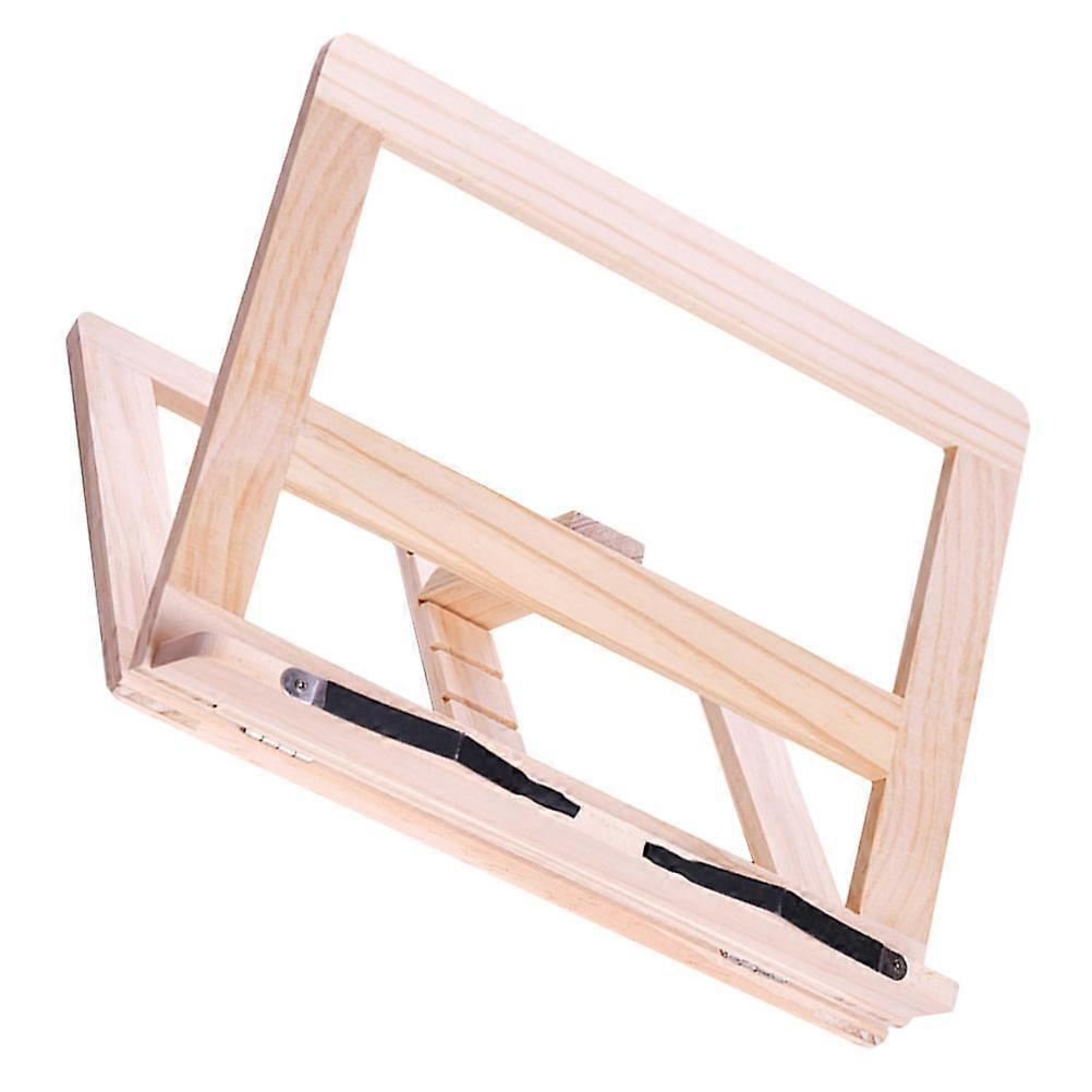 Wooden Reading Bookshelf Adjustable Book Rack for Home Use