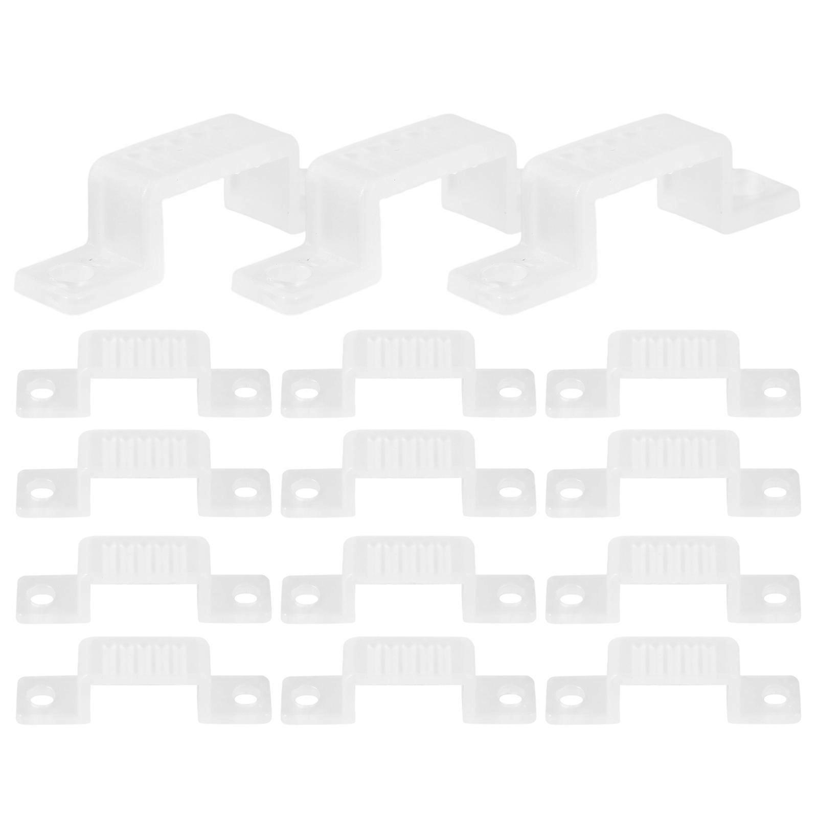 LED Strip Light Fixing Clips for Fastening Function 100Pcs Durable Plastic Clips