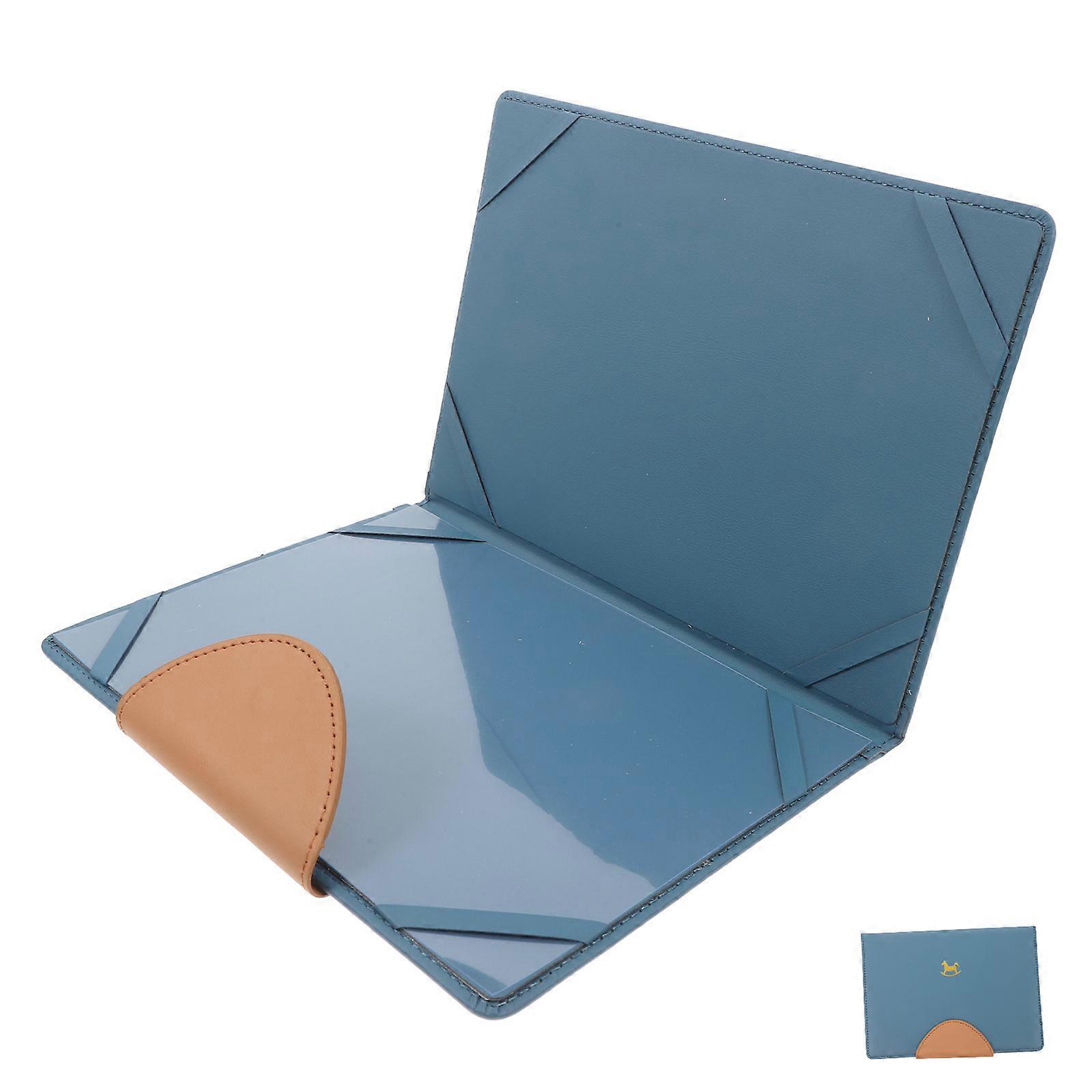 Document Holder PU Birth Certificate for Storage Use 2Pcs Sleeve