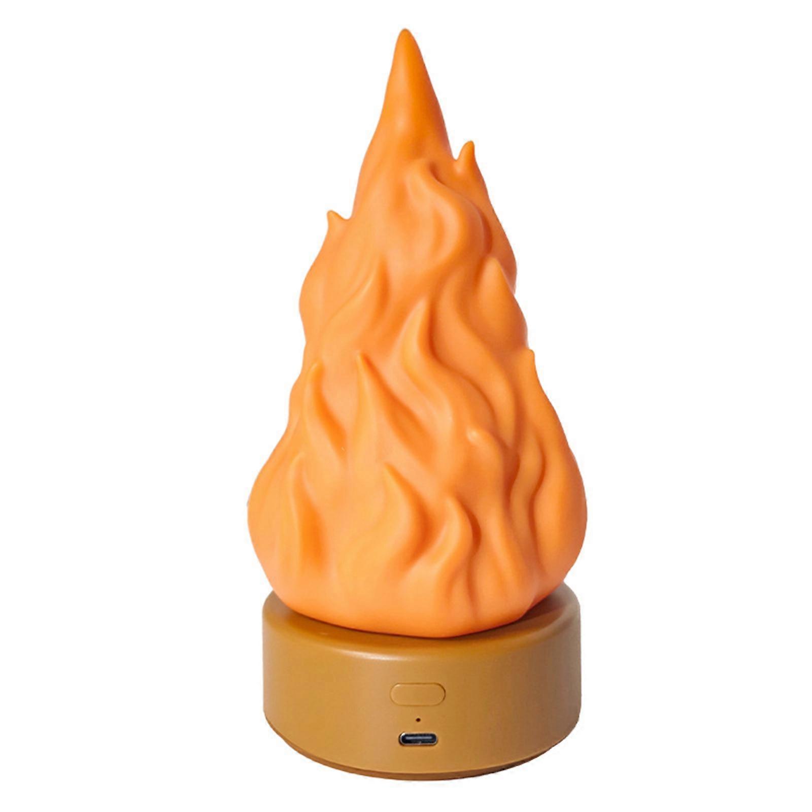 3 Manner Modifiable Light Fraudulent Flame Light Rechargeable through Usb CREATE for Table Deck Mood Multicolor