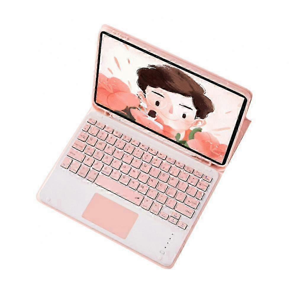 Wireless Bluetooth Keyboard for iPad Air 5th Generation, with Detachable Case and Pencil Holder.