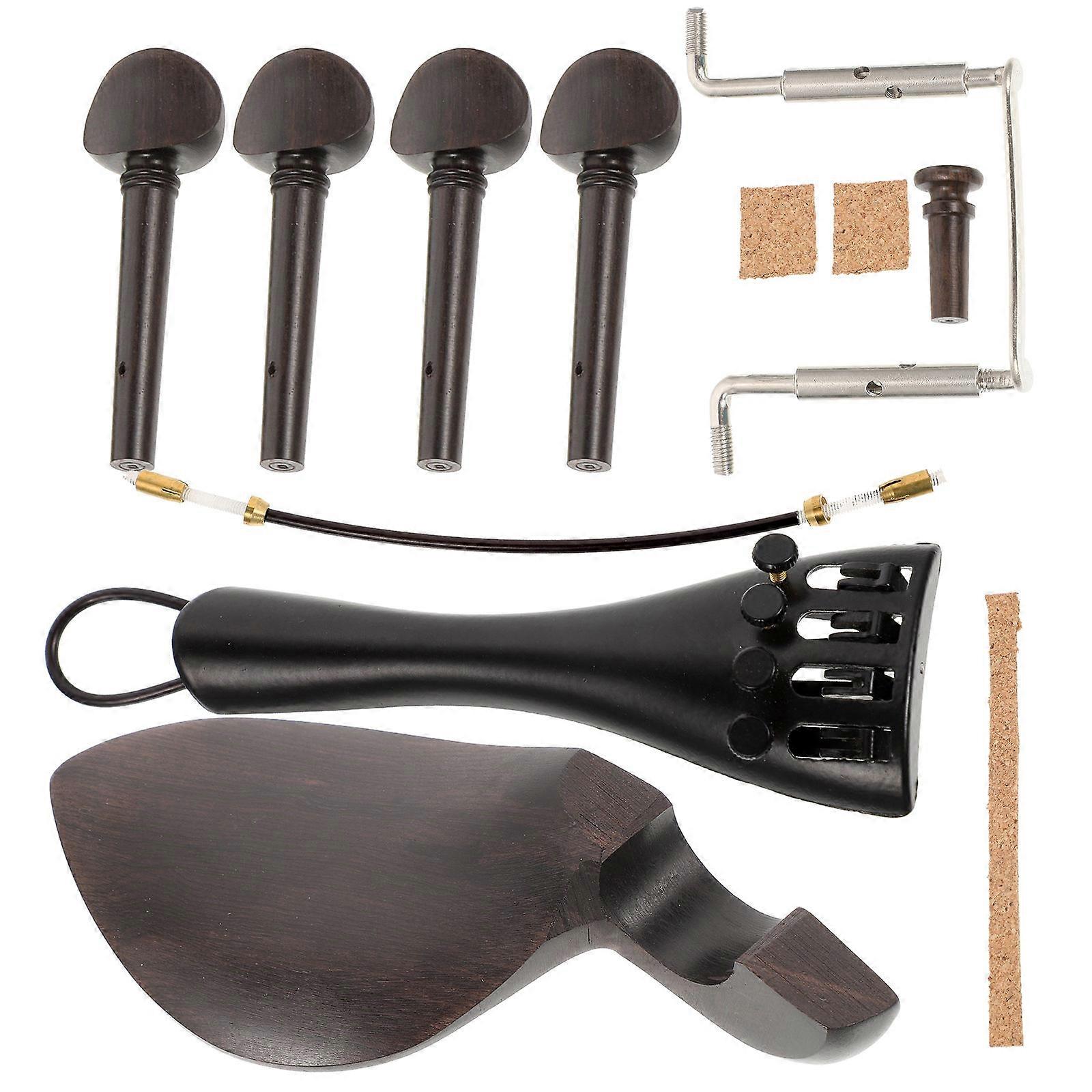 Wooden Violin Replacement Part Accessories for Repair 4Sets