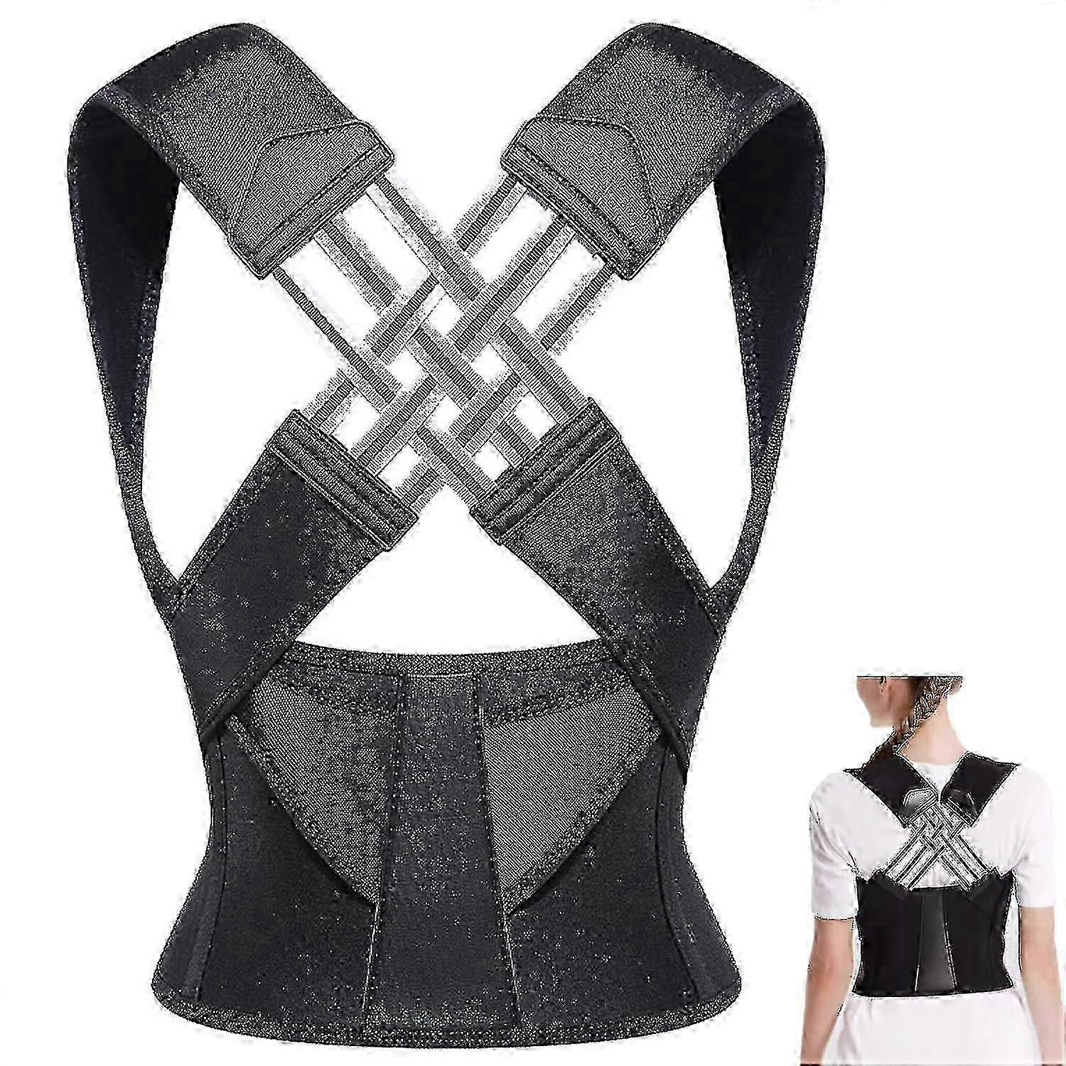 Adjustable Back & Shoulder Posture Corrector - Lumbar and Spinal Support Belt