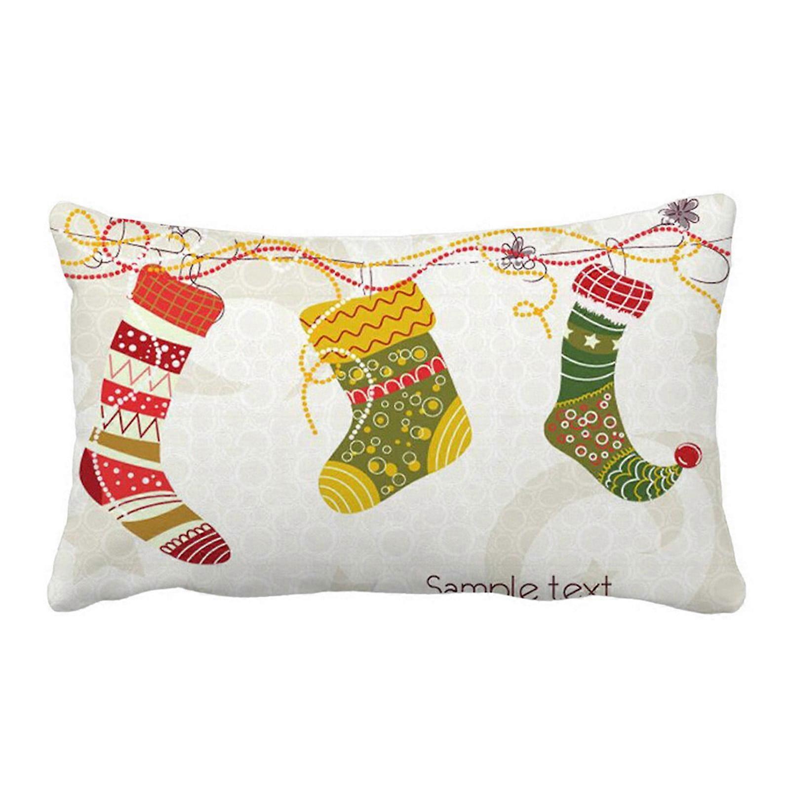 New Christmas Decorations forest Sofa Backrest Cover Christmas Pillowcase