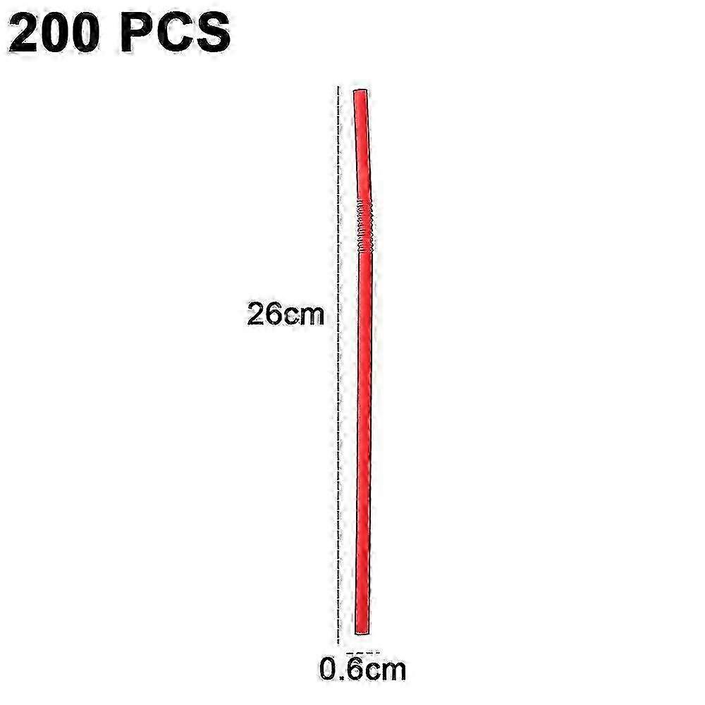 Extra Long Bendy Drinking Straws 200pcs, Flexible Colorful Plastic Straws