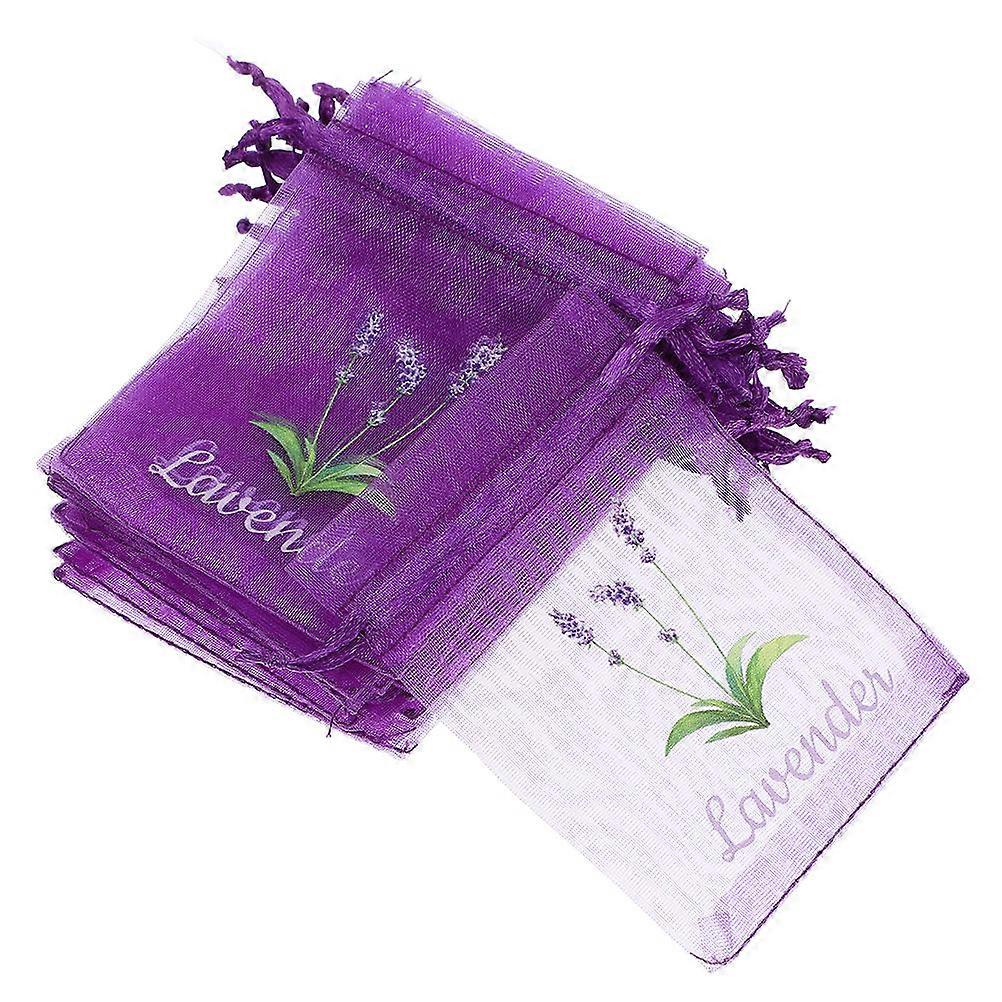 Drawstring Sachet Bags for Lavender Storage Purple Fabric 200Pcs