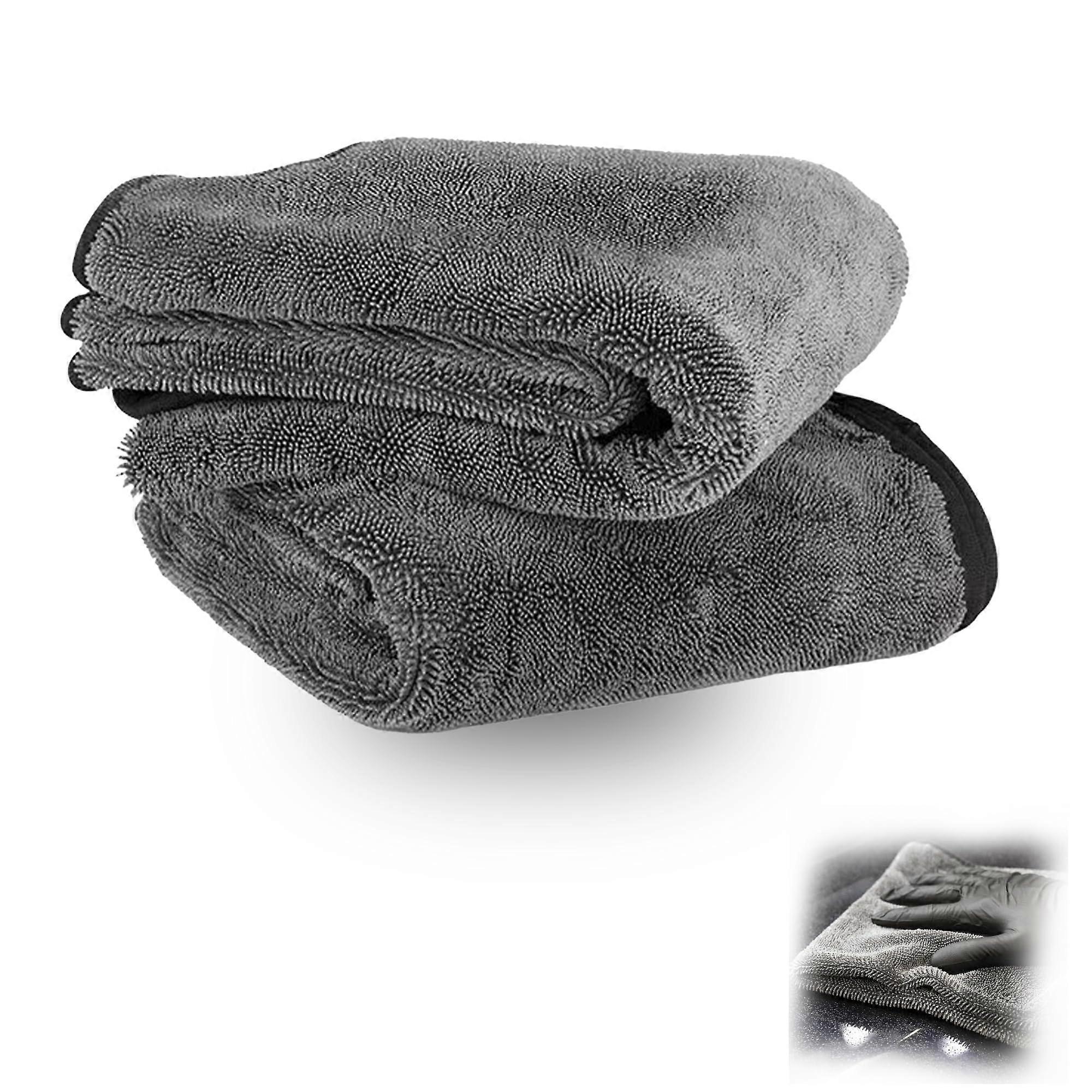 Striped Microfiber Cleaning Cloths 30x40cm Super Absorbent Scratch Car Drying Towels