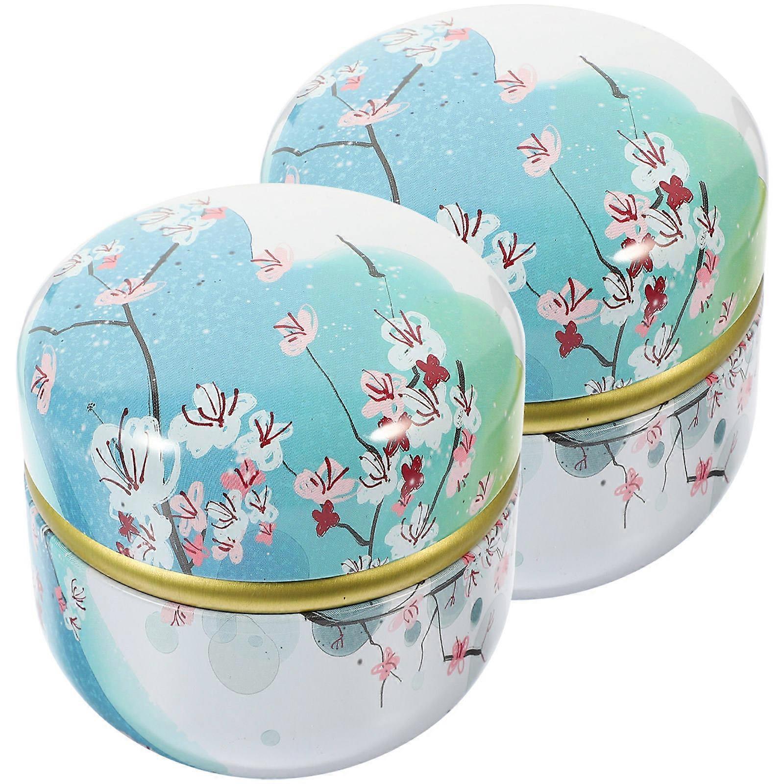 Multi-Function Canister Storage Jars Household Items Kitchen Use Moisture-Proof Insect-Proof Dust-Proof Food Storage Tinplate 2Pcs