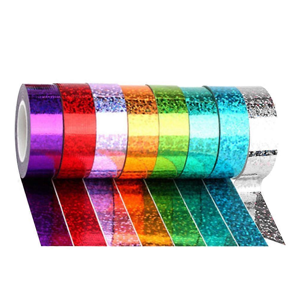 Assorted Color Tapes Handmade Crafts Bands Gift Wrapping Decorative 8Pack