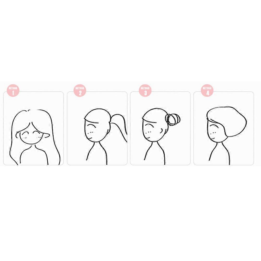 Shower Cap Waterproof Bath Solid Double-Deck Hair Protector for Shower 3Pcs