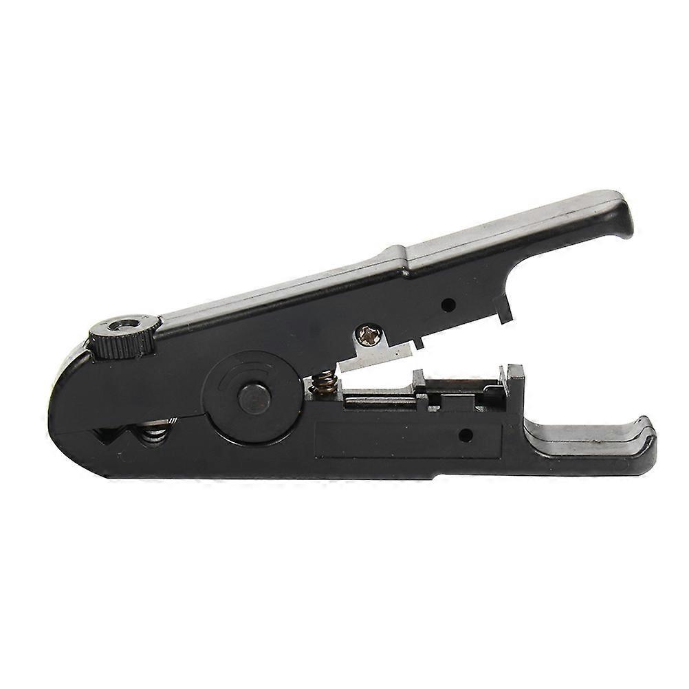 Stripping Coaxial Cable Stripping Pliers for Cable Maintenance Black with Adjustable Distance 1Pack