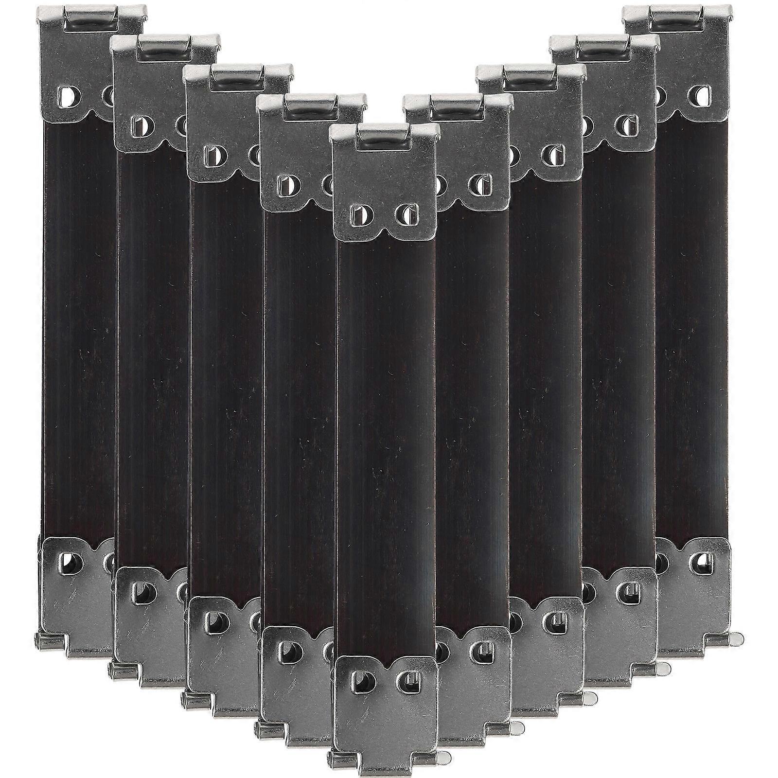 Metal Internal Flex Frames for Handbag Replacement 10Pcs Spring Clips Silver