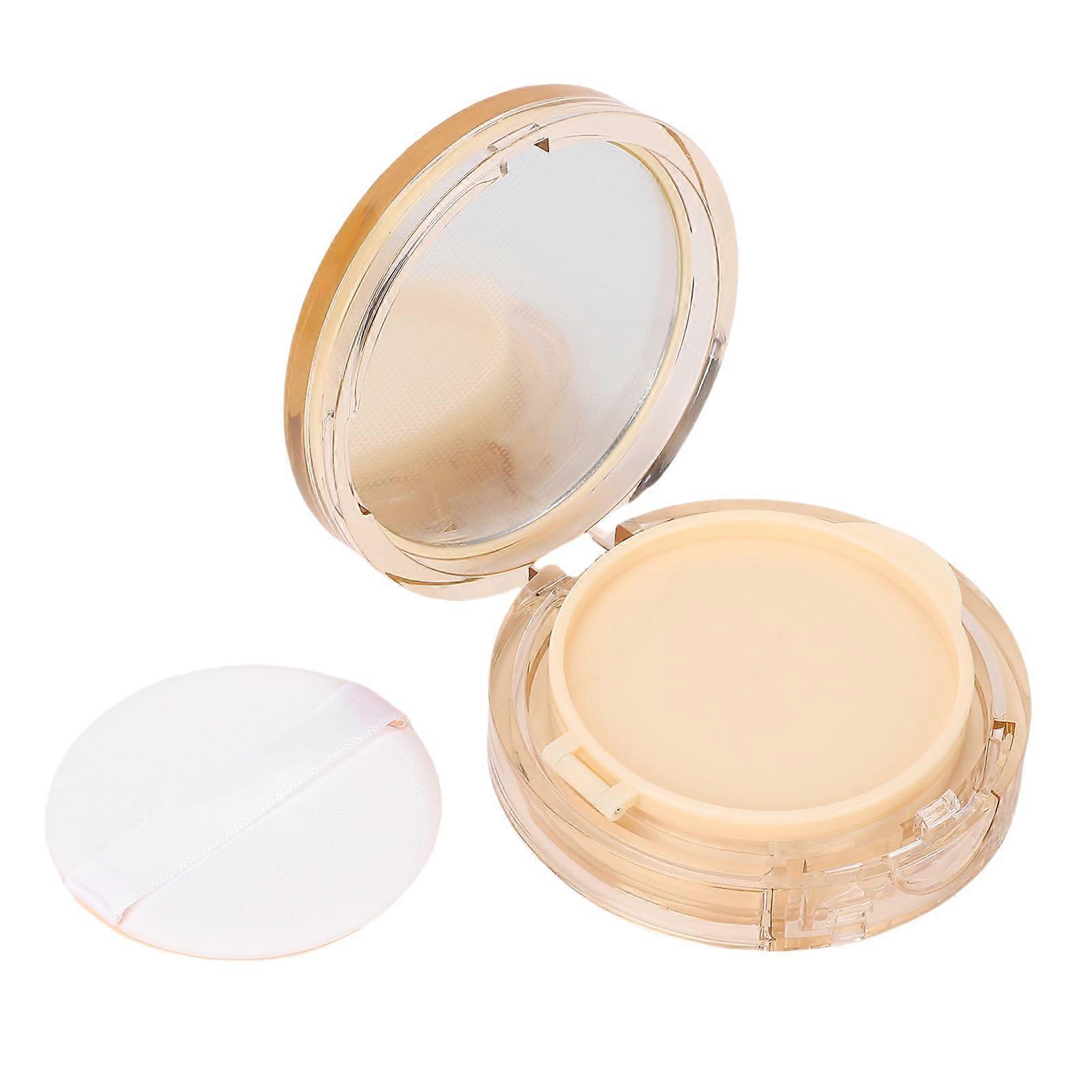 Air Cushion Foundation Case with Mirror and Puff, Travel Empty Makeup Powder Container
