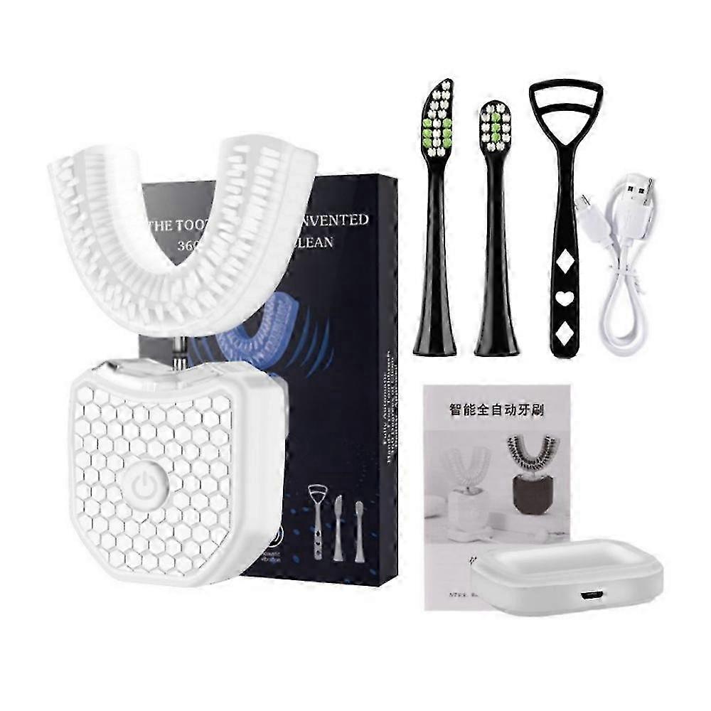 PX7 Waterproof U-Shaped Tooth Brush w/ Replacement Toothbrush Heads