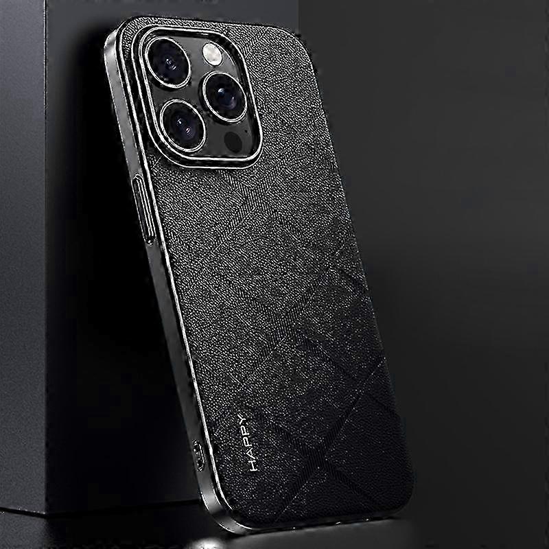 2025 Plain Leather PC Phone Case