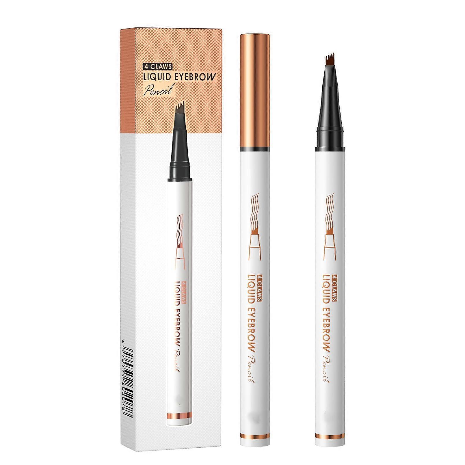 Waterproof Eyebrow Pencil with 4 Tip Microblading Pen for Natural Long Lasting Light Brown Brows Ref: 6689