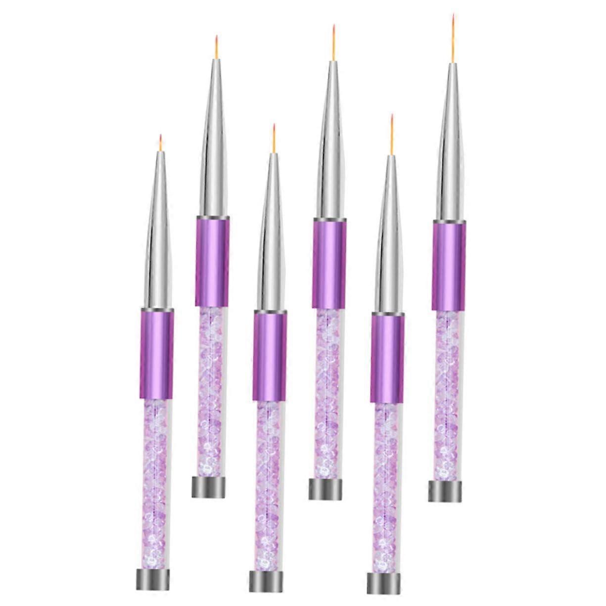 Nail Art Pens Set 6pcs with Precision Detailing Tips and Dotting Tools for Creative Salon Designs