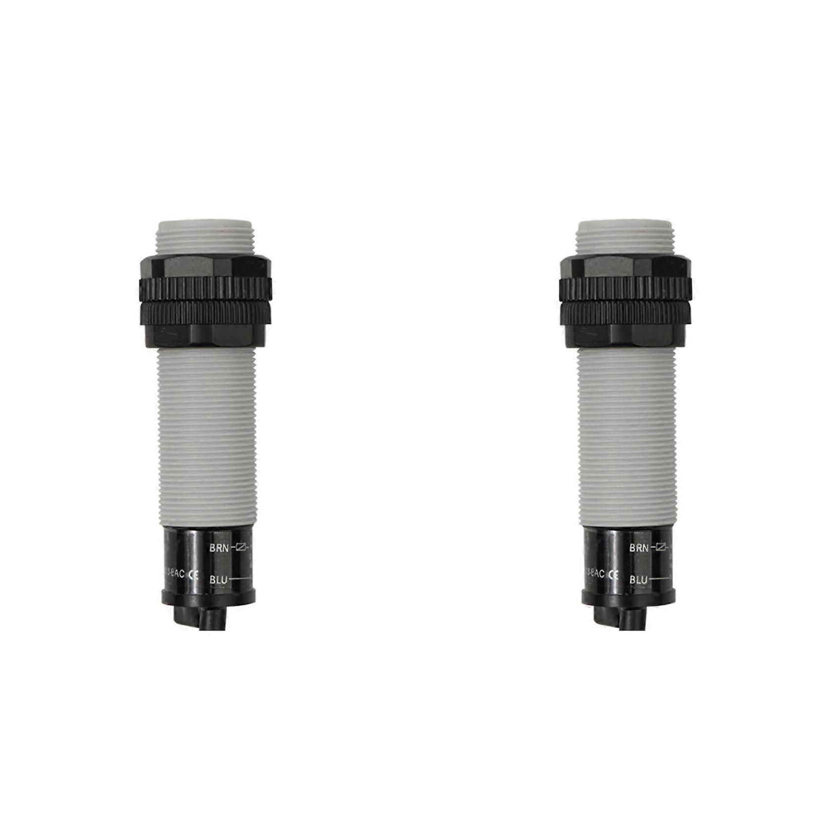 2 Pcs CR18-8DN M18 Capacitive Proximity Switch Sensor 