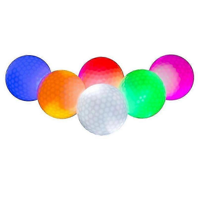 Bright LED golf balls for long lasting night play