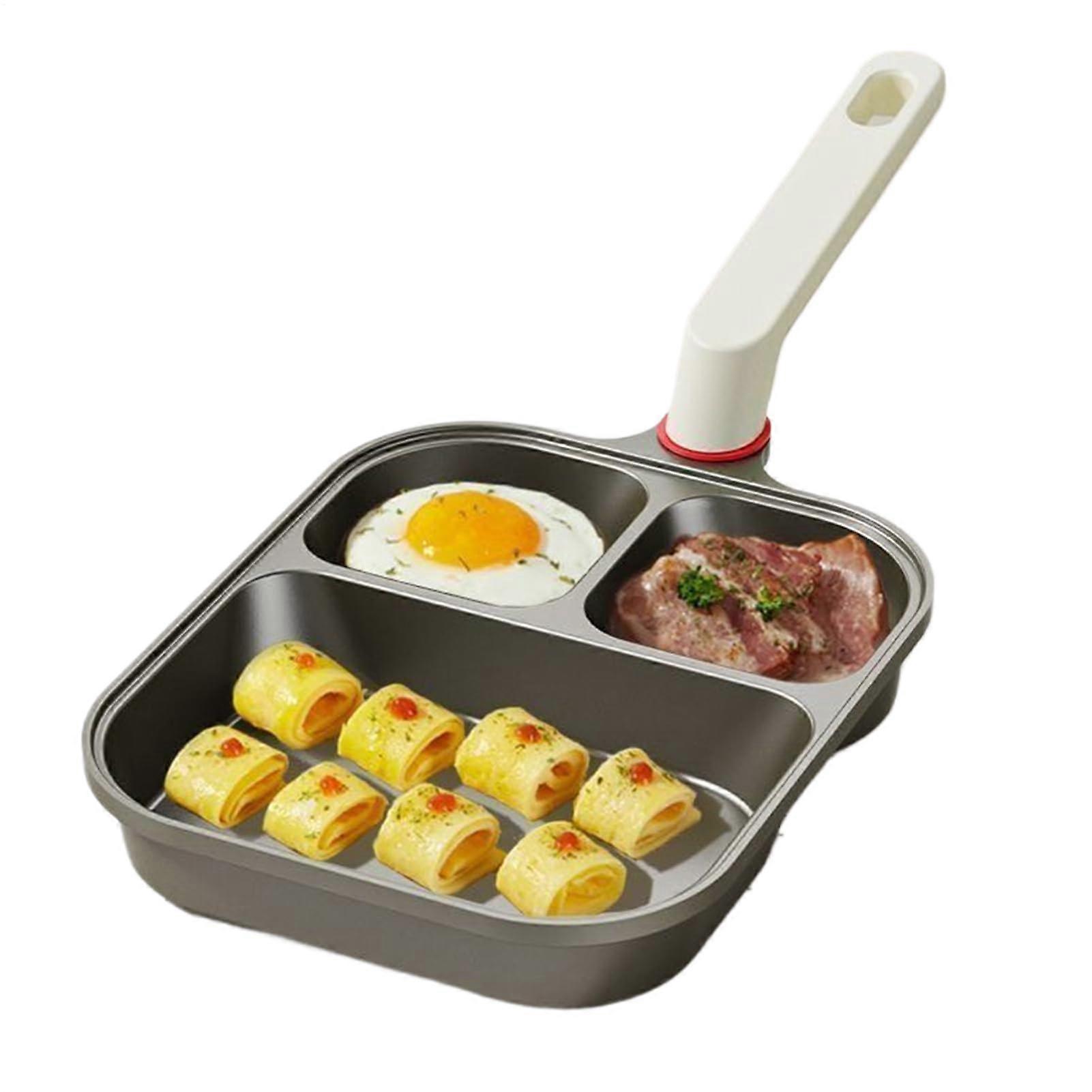Egg Frying Pan, 3Cup Nonstick Breakfast Pan with Handle for Omelette, Pancakes, Bacon Cooking