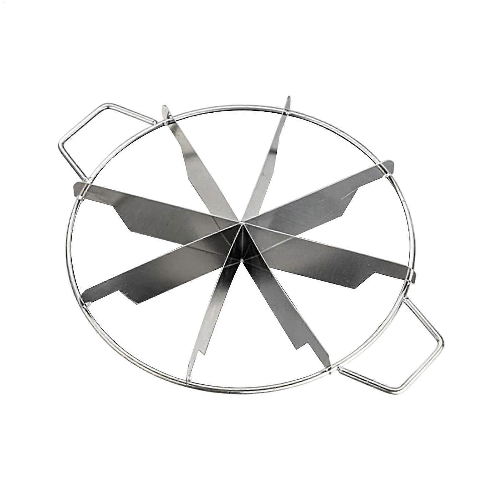 Stainless Steel Cake Cutter and Pie Divider with Handles, 6/7/8 Slice Even Portion Kitchen Tool