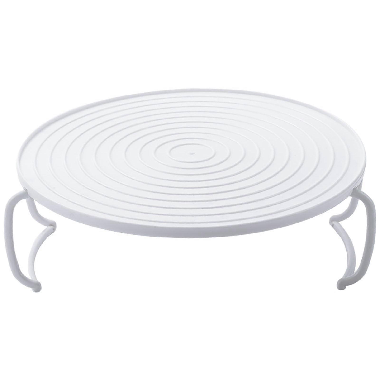 Microwave Steaming Rack MultiLayer Plate Holder for MultiDish Heating with Foldable Design White