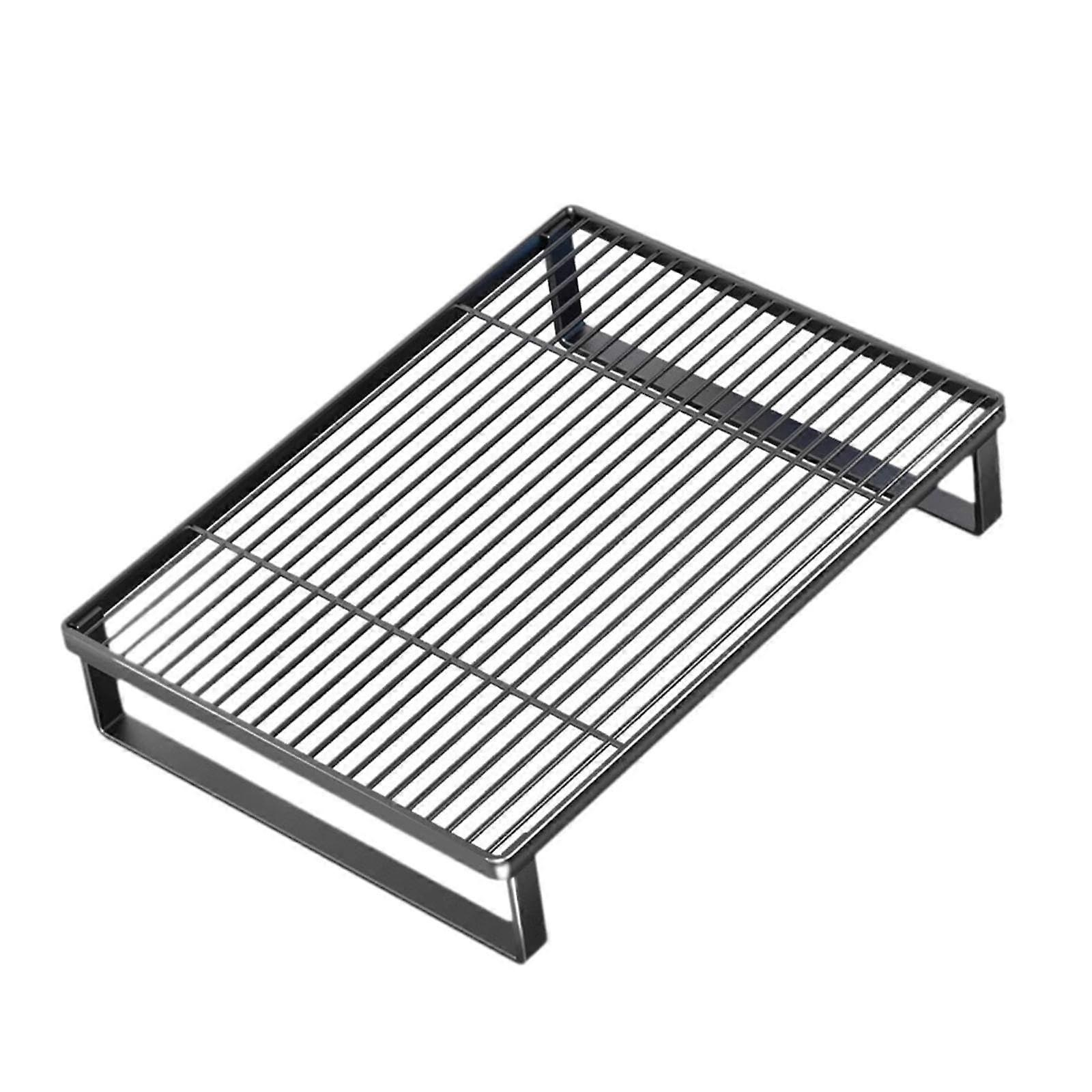 Microwave Oven Stand Adjustable Shelf Rack Space Saving Kitchen Countertop Organizer Solid Color