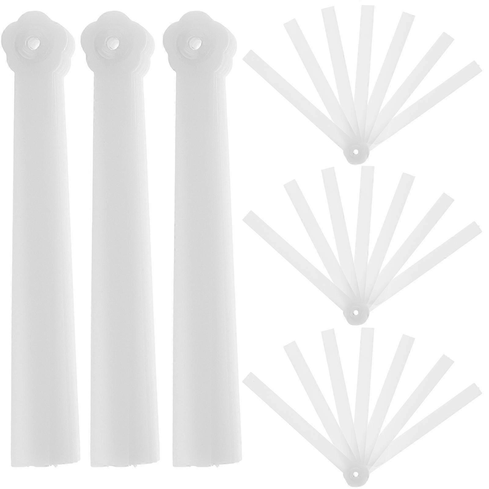 10pcs Sturdy Handcraft Folding Fan DIY Unfinished Plastic Frame Materials