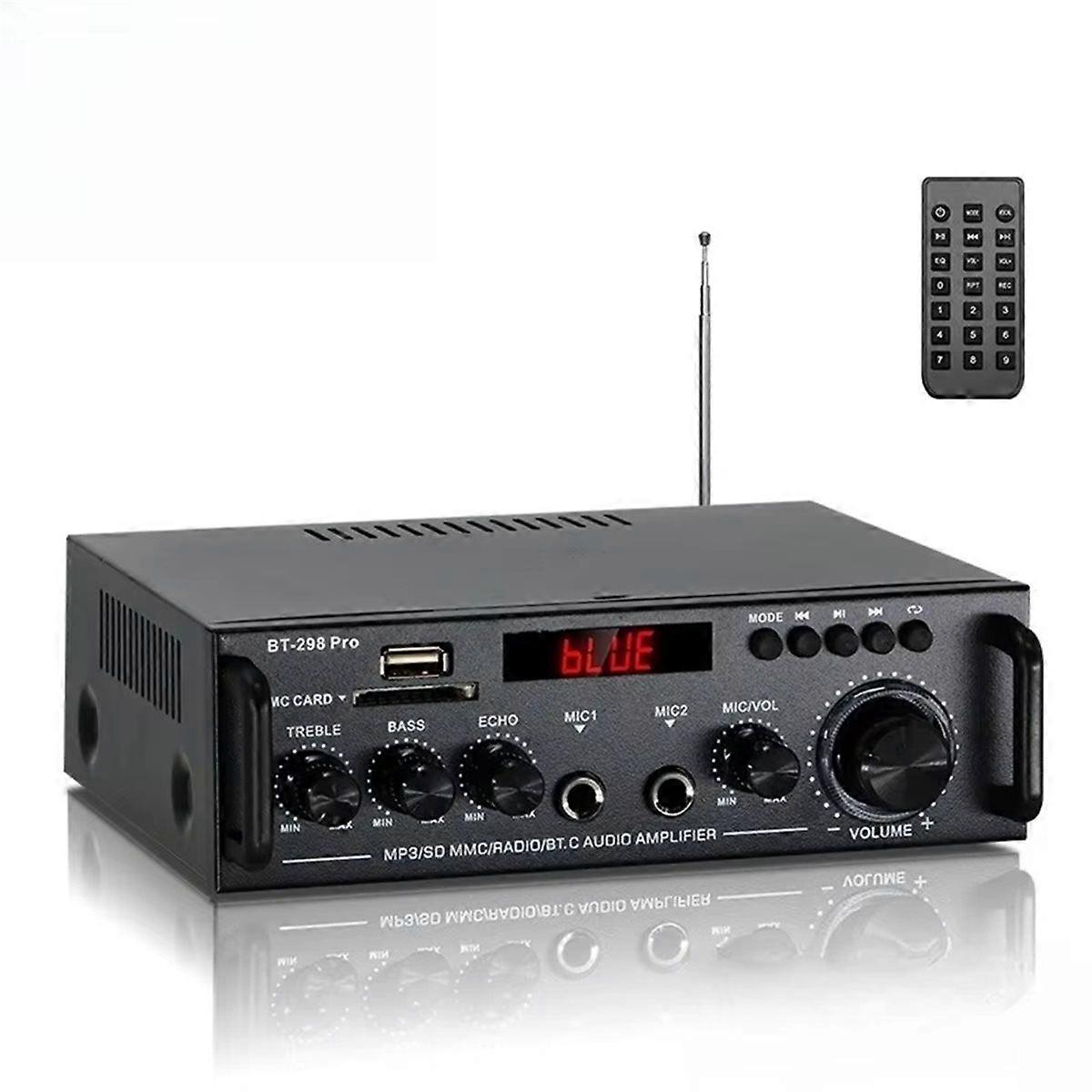 BT-298 PRO Digital Power Amplifier Bluetooth U Disk Power Amplifier Two-Channel Power Amplifier EU