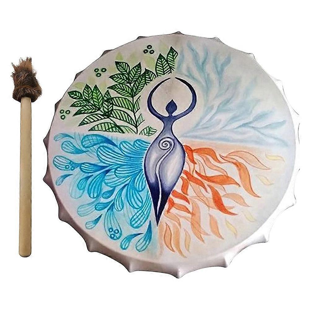10 polegadas tambor - handmade xamânico tambor / sons da natureza, cura de som