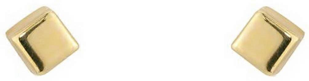 Mark Milton Cube Stud Earrings - Yellow Gold