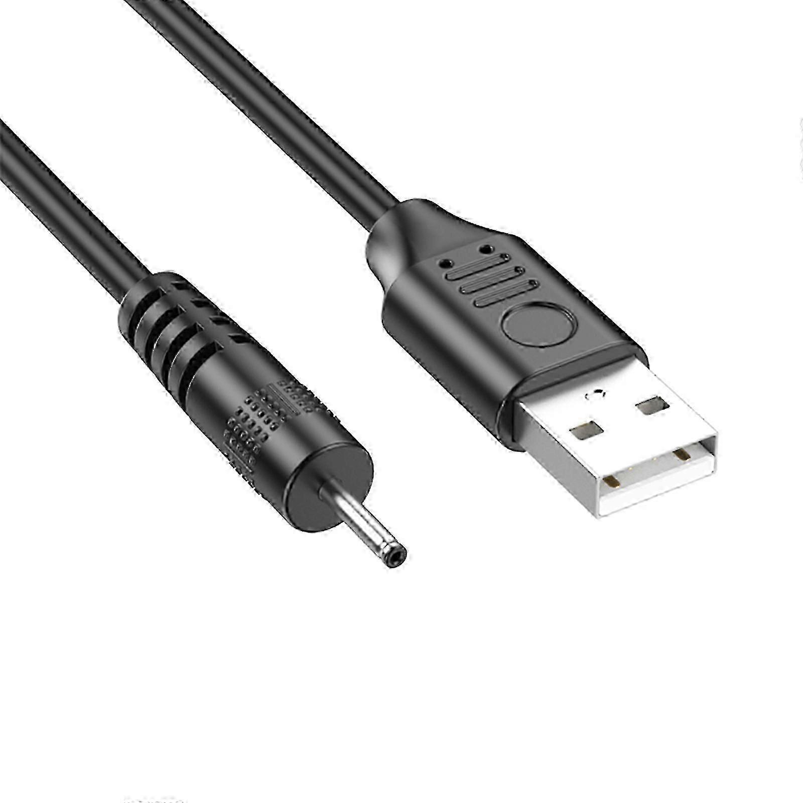 MultiSize USB to DC5V Charger Cable for Portable Electronics, Durable Plastic Power Cable