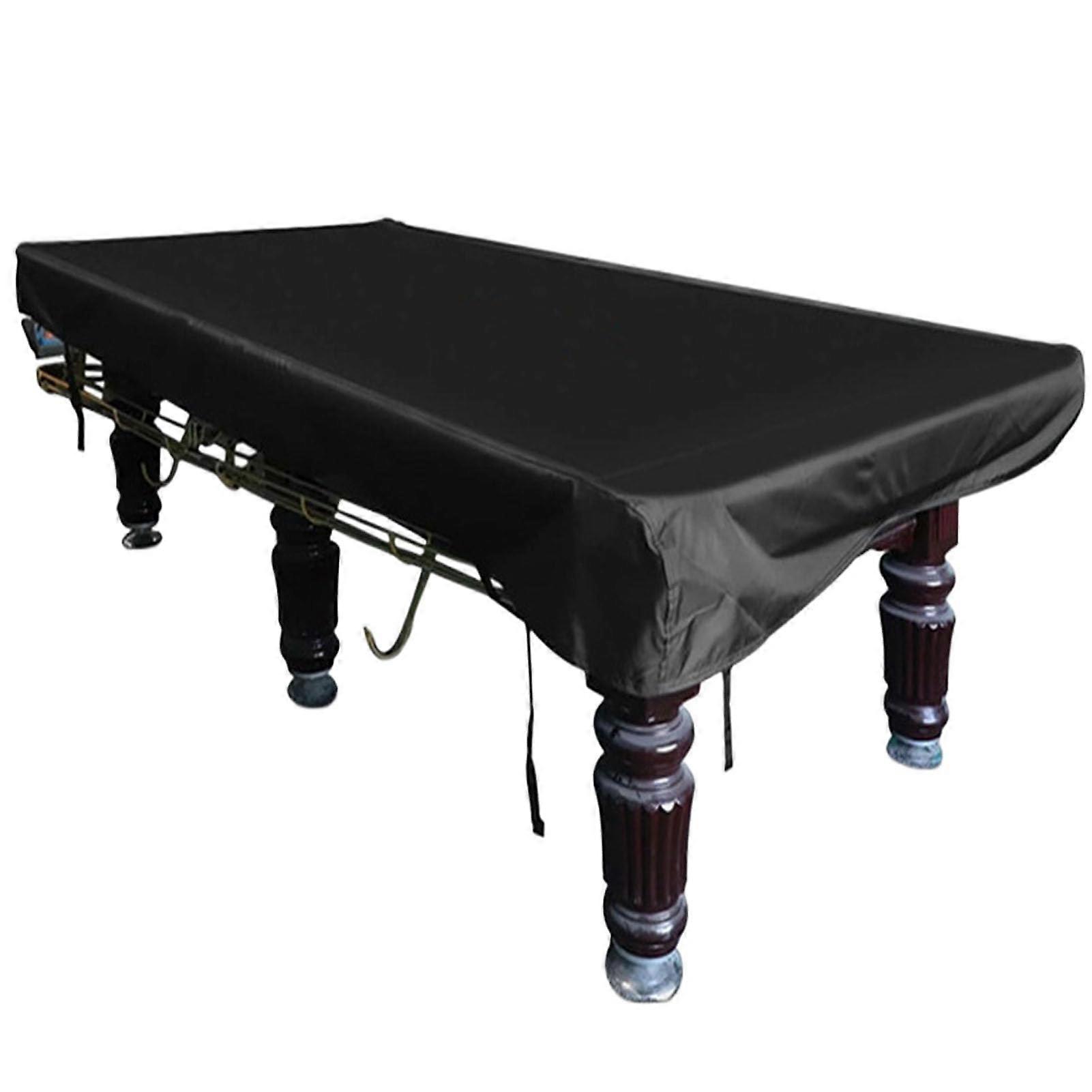 Waterproof Pool Table Cover 210D Oxford Heavy Duty UV Resistant Windproof Billiard Table Protector Black