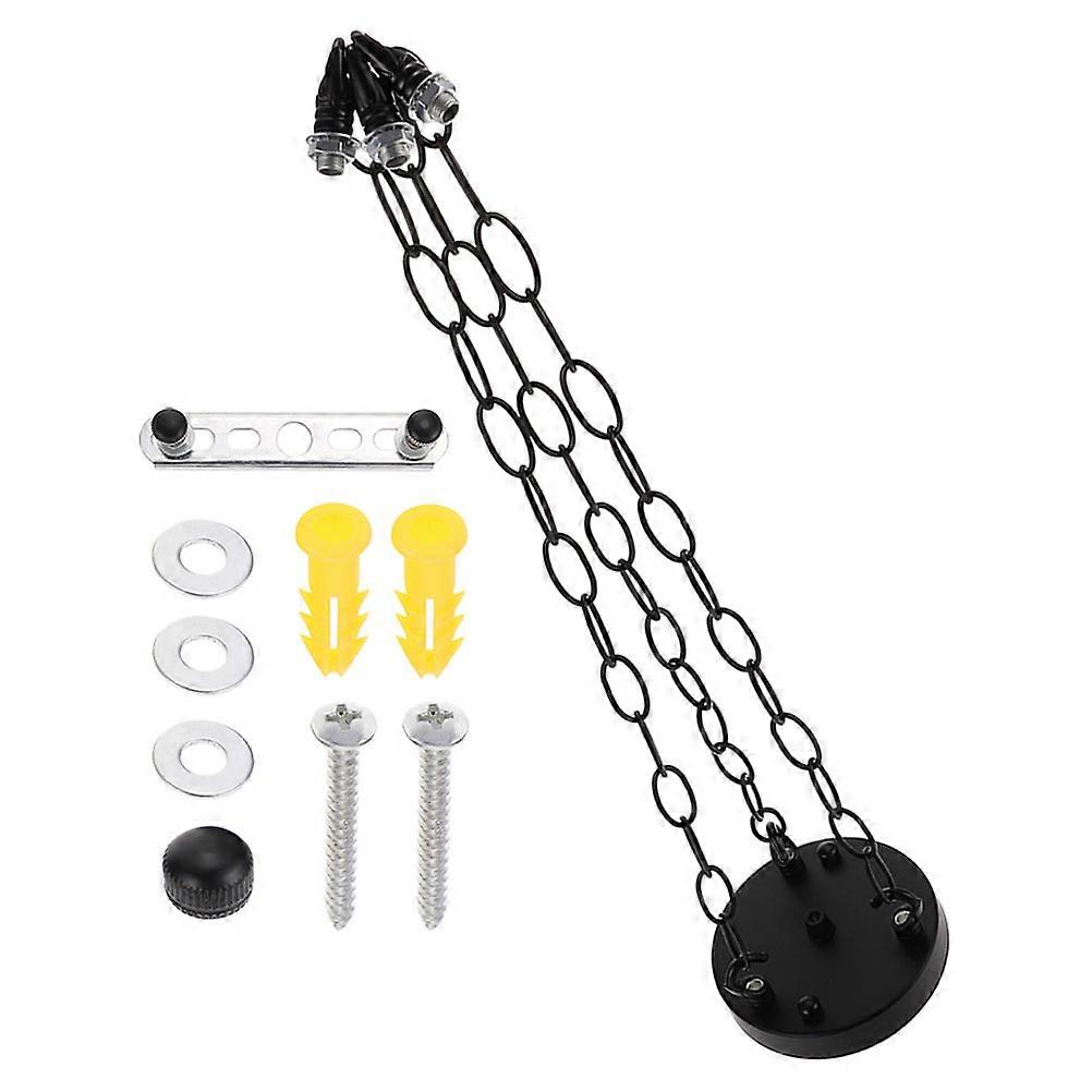 Black Chandelier Canopy Ceiling Light Fixture Mounting Plate 1Set