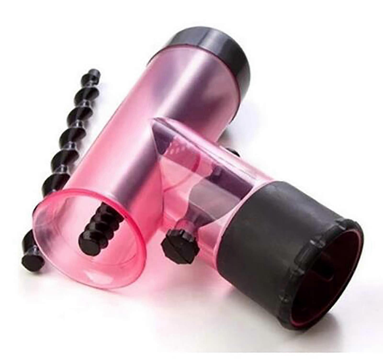 Rotating Hair Dryer Diffuser Attachment with Adjustable Airflow for Gentle Curl Styling Pink