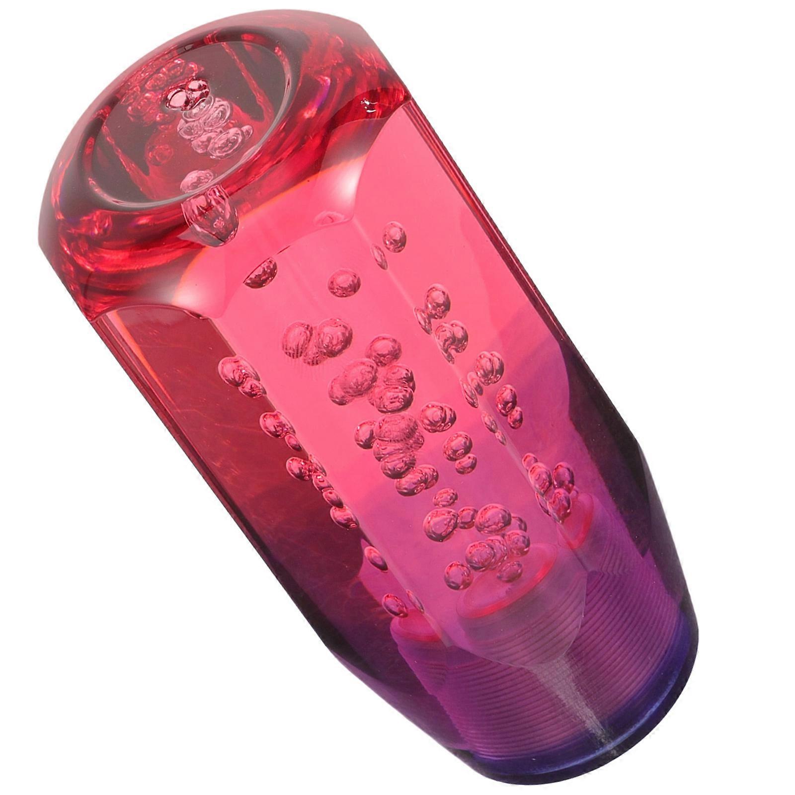 Car Use Gear Shift Knob Rosy Acrylic Automatic Shift Handle 10Cm