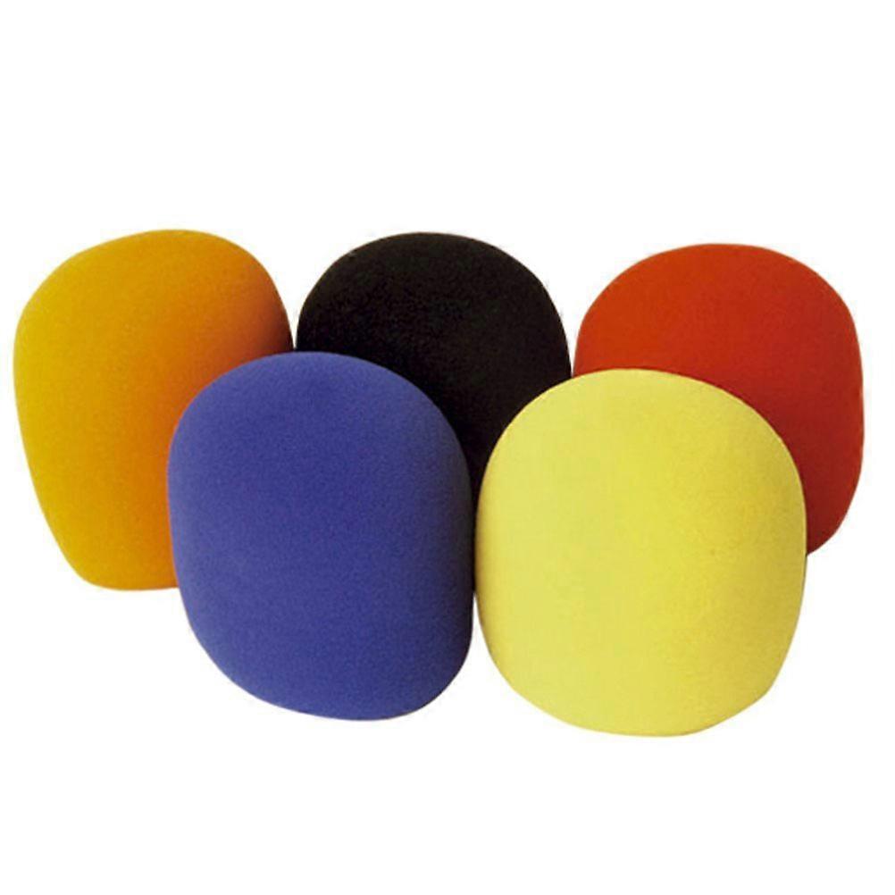 Handheld Stage Microphone Windscreen Cover for Wind Protection 5Pcs Set