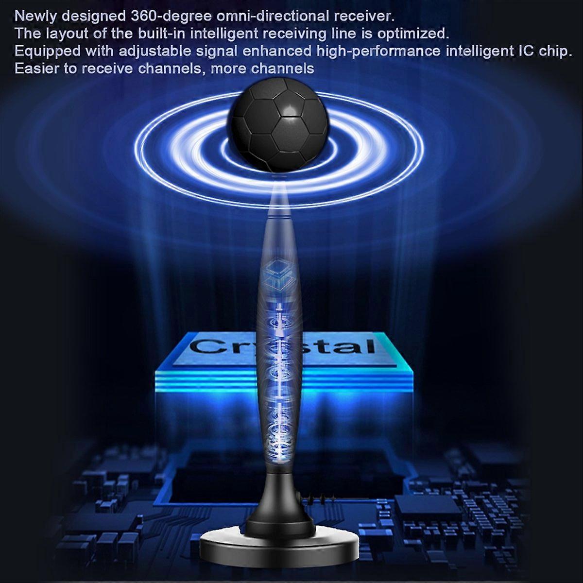 Omnidirectional TV Antenna 120+ Miles Range Antenna with Amplifier