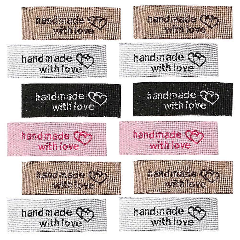 Garments Labels Classic Style Diy Projects Polyester Material Black 80Pcs