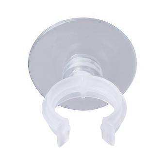 Abrazadera de fijación de tubería para acuario, abrazadera de manguera para pecera, clip de plástico transparente cuadrado para mantenimiento de acuarios, 5 unidades