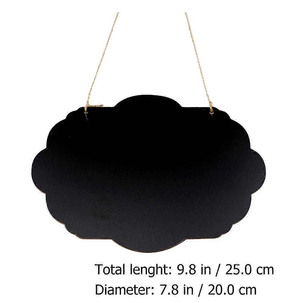 Cloud Shape Blackboards Wooden Display Boards for Hanging 4Pcs