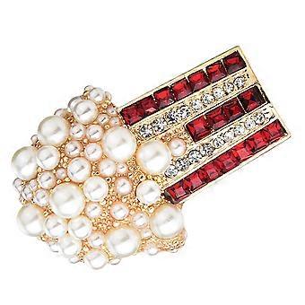 Fashion Adorable Popcorn Alloy Collar Clips Colorful Popcorn Brooch Women Clothes Brooch Ornamnet