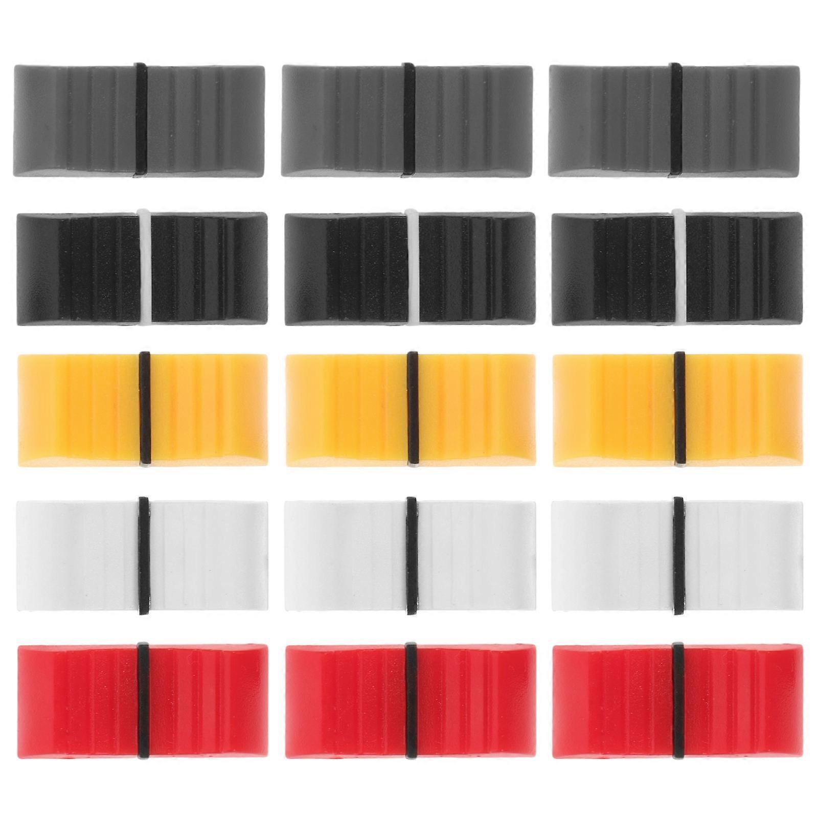 50pcs Console Mixer Slider Fader Knobs Replacement for Potentiometer Mixing Console Slider