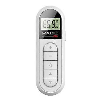 FM Radio Backlight LCD Display Mini Pocket Clip Radio with 3.5mm Headphones Personal Walkman Radio compatible with Walk Jogging Camping