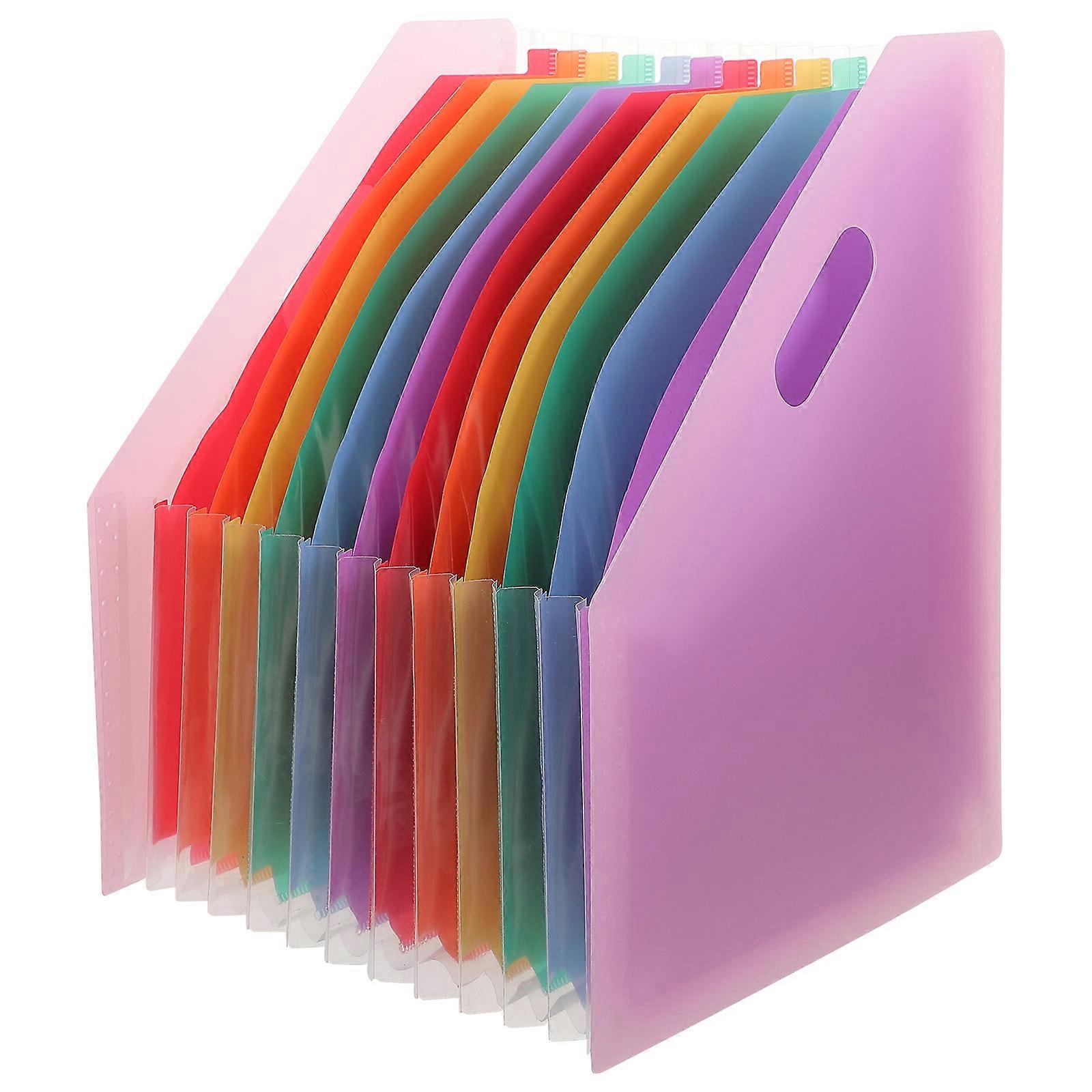 Accordion File Folder for Documents with Plastic Material