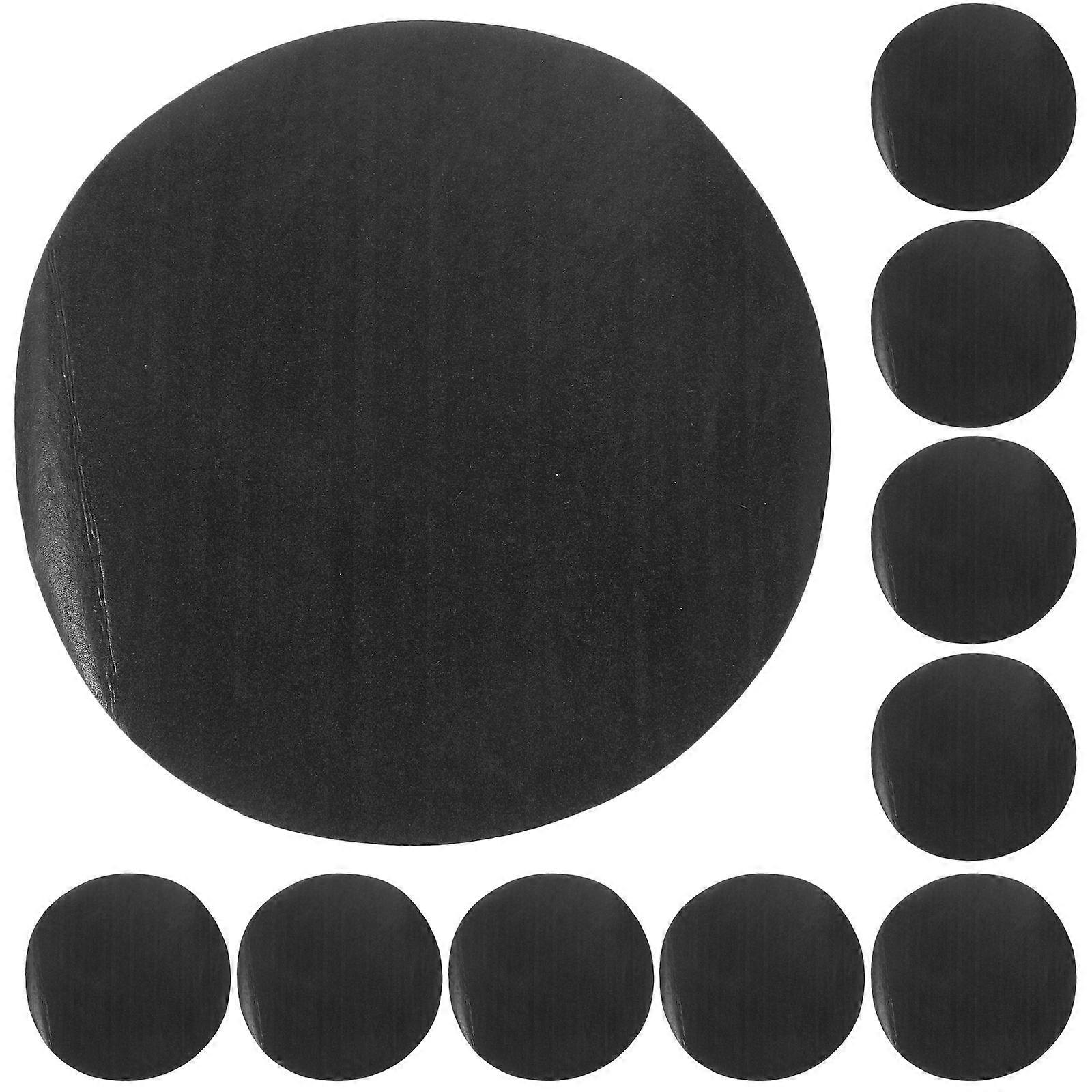 Leak-Proof Paper Pads Disposable Cup Liners for Cup 100Pcs Black Round