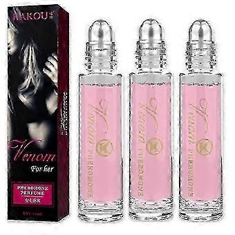 3 unidades de perfume erótico con feromonas sexuales en roll-on para parejas íntimas (hombres y mujeres) 10 ml xepa