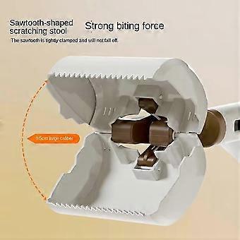 Graue Hundekot-Entfernungsschaufel mit ergonomischem Griff für Gras-, Kies- und Betonflächen